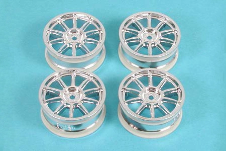 Tamiya 10 Spoke Platd Wheel X 4 24mm Offo 1 Tamiya 10 Spoke Platd Wheel X 4 24mm Offo