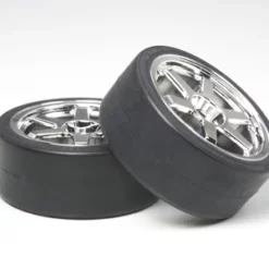 Tamiya 6-S Wheel W Drift Tyre X 2 26mm + 2