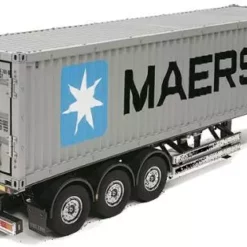Maersk 40ft Container And 3 Axle Trailer For Tamiya Tractor Units