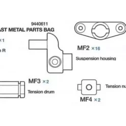 Tamiya Die Cast Parts Bag For 56022